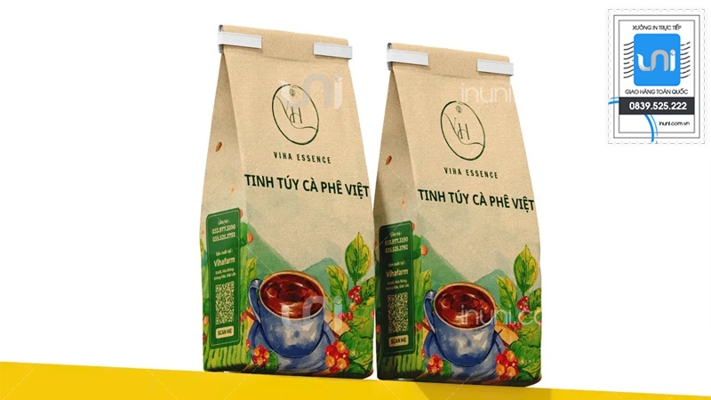 Mẫu túi giấy cà phê nổi bật