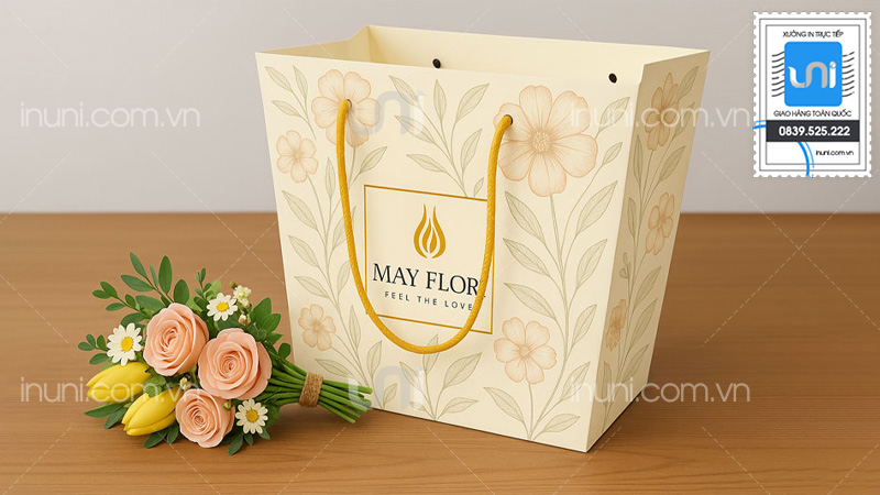Tầm quan trọng của túi giấy thiết kế trong ngành hoa tươi