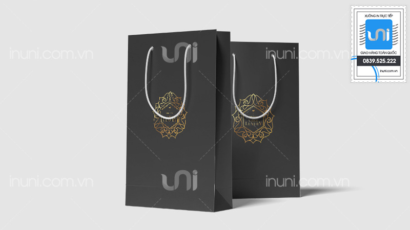 Mẫu túi giấy nước hoa do UNI thực hiện