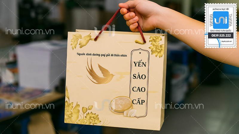 Yêu cầu thiết kế cho túi giấy yến sào