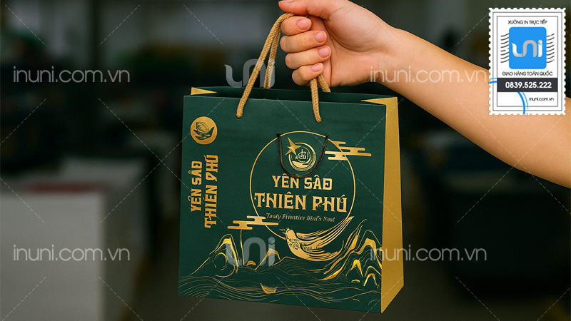 Bộ sưu tập mẫu túi giấy yến sào ấn tượng