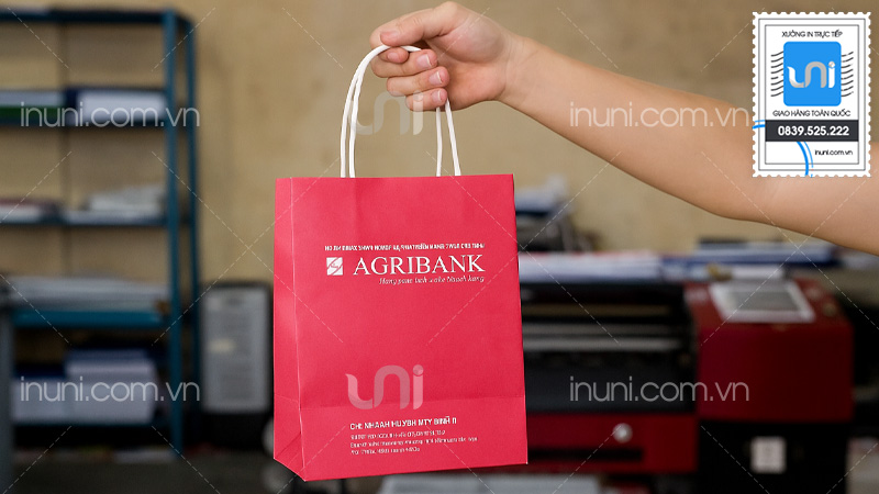 Mẫu túi giấy ngân hàng ấn tượng