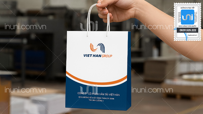 Đặc điểm riêng khi thiết kế túi giấy công ty vận tải