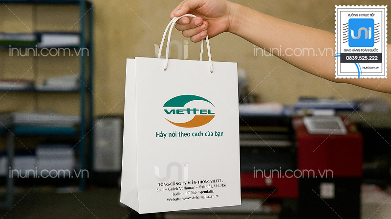 Mẫu túi giấy viễn thông nổi bật