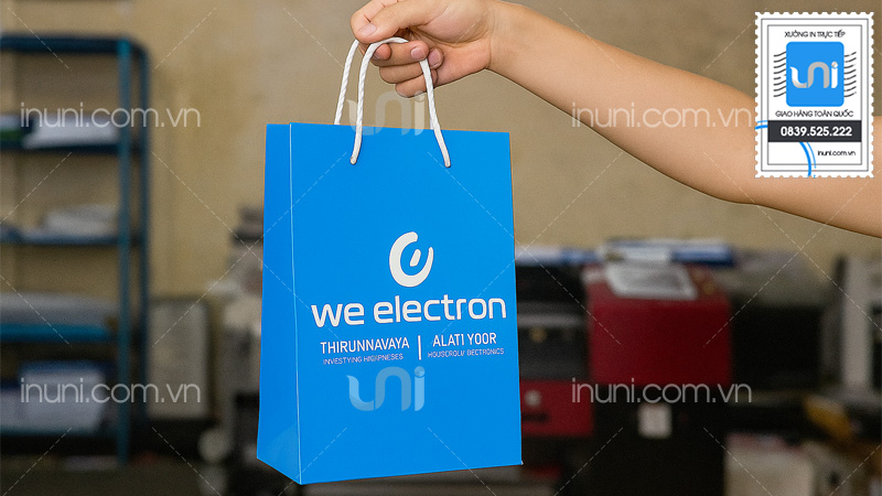 Mẫu túi giấy viễn thông nổi bật