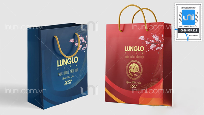 Mẫu túi giấy công ty xây dựng tại UNI