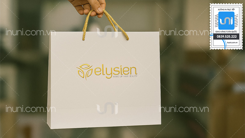 Mẫu in túi giấy cửa hàng váy cưới nổi bật
