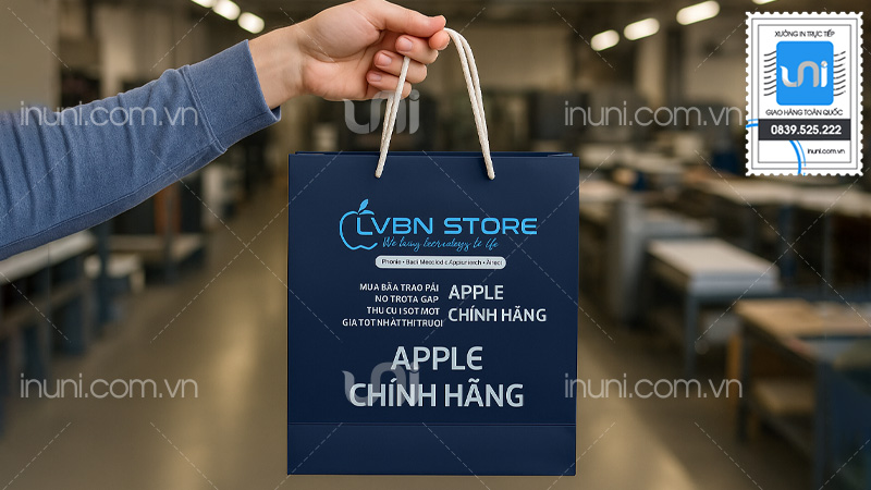 Mẫu túi giấy cửa hàng điện tử đa dạng