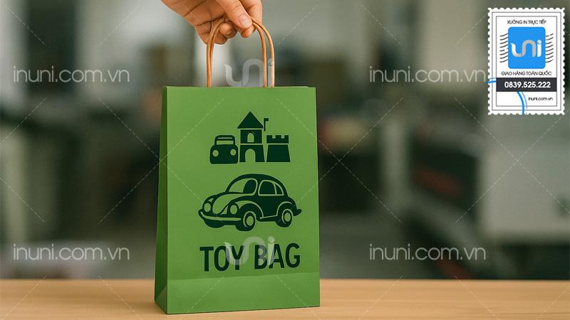 Mẫu thiết kế túi giấy shop đồ chơi