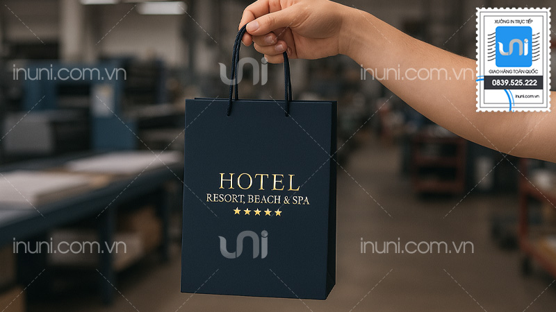 Mẫu túi giấy khách sạn đa dạng theo phong cách