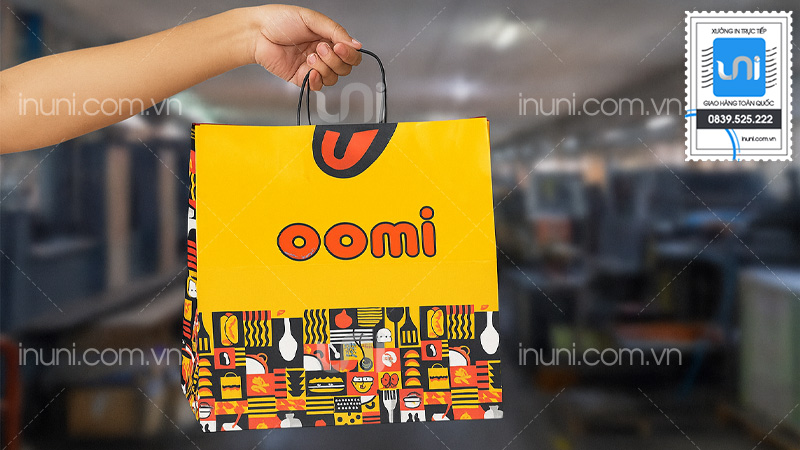 Mẫu túi giấy nhà hàng theo phong cách ẩm thực
