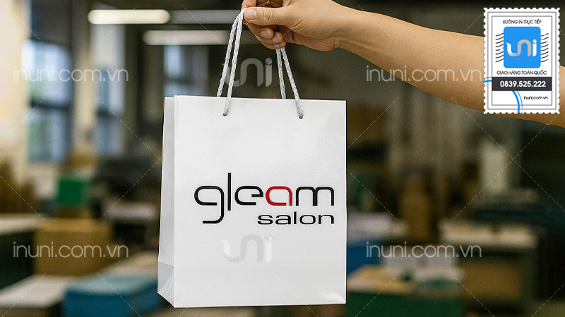 Mẫu túi giấy salon tóc ấn tượng