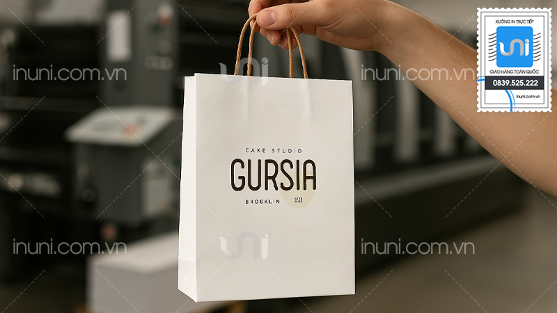Nên in gì lên túi giấy để tối ưu hóa hiệu quả truyền thông cho thương hiệu studio?