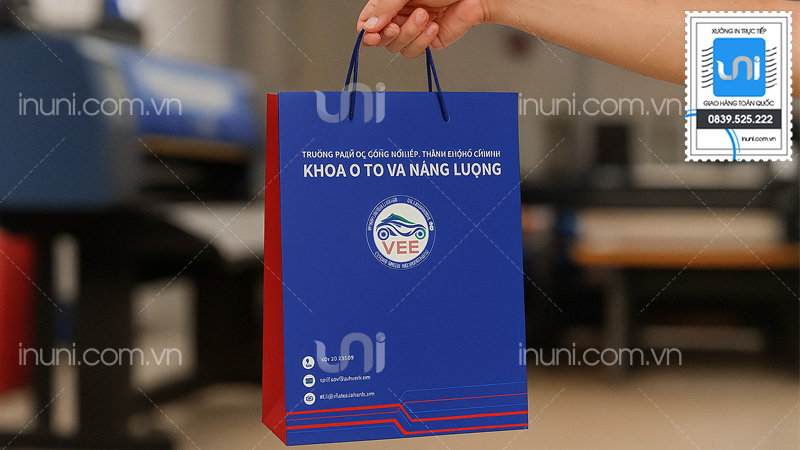 Mẫu túi giấy cho trường học tại UNI