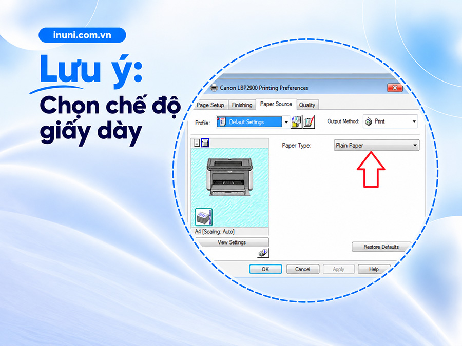 Lưu ý khi in phong bì bằng Excel
